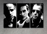 The Godfather I-III Al Pacino, Marlon Brando  3 panel canvas ART 