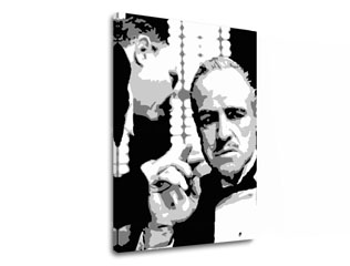 The biggest mobsters on the canvas - The Godfather - Don Corleone gets advice