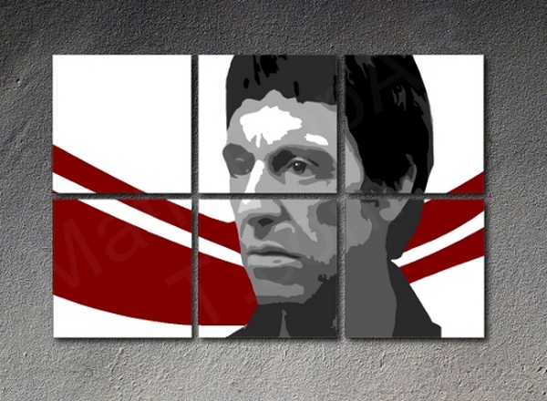 Scarface - AL PACINO 6 panel POP ART on canvas