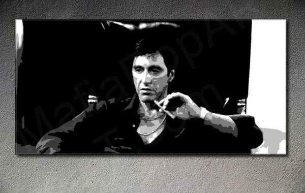 Scarface - AL PACINO POP ART painting on canvas