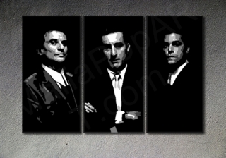 GoodFellas - Robert De Niro 3 panel POP ART on canvas 