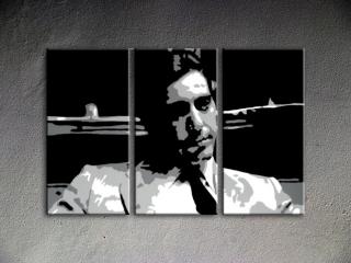 Scarface - AL PACINO 3 panel POP ART on canvas