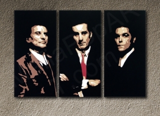 GoodFellas - Robert De Niro 3 panel POP ART on canvas 